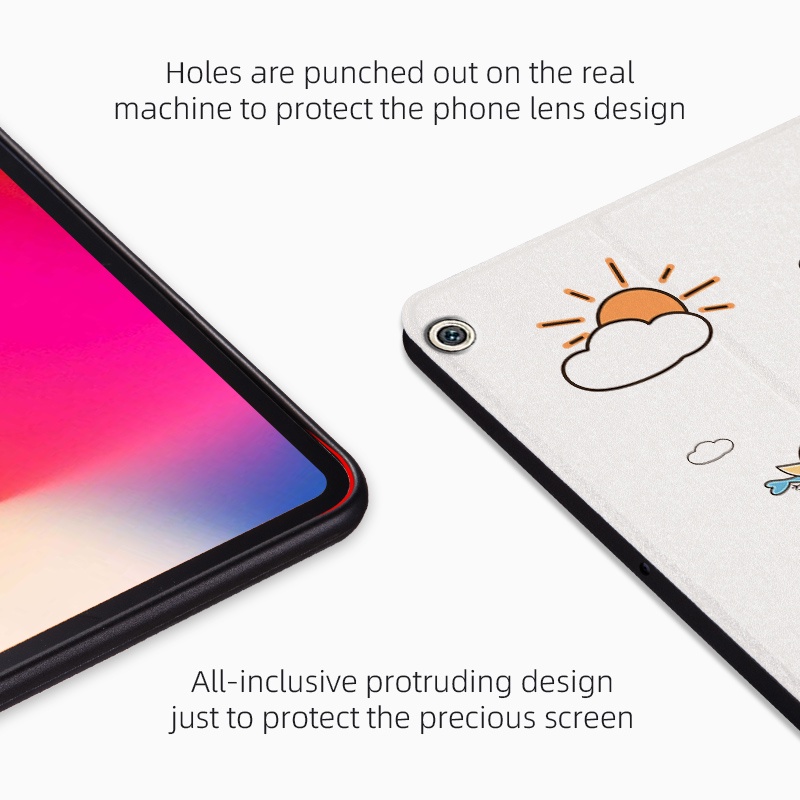 [Ready Stock] Untuk Huawei MediaPad M2 10.0 M2-A01W M2-A01L Motif Fashion Kartun Anime Stand Flip Cover