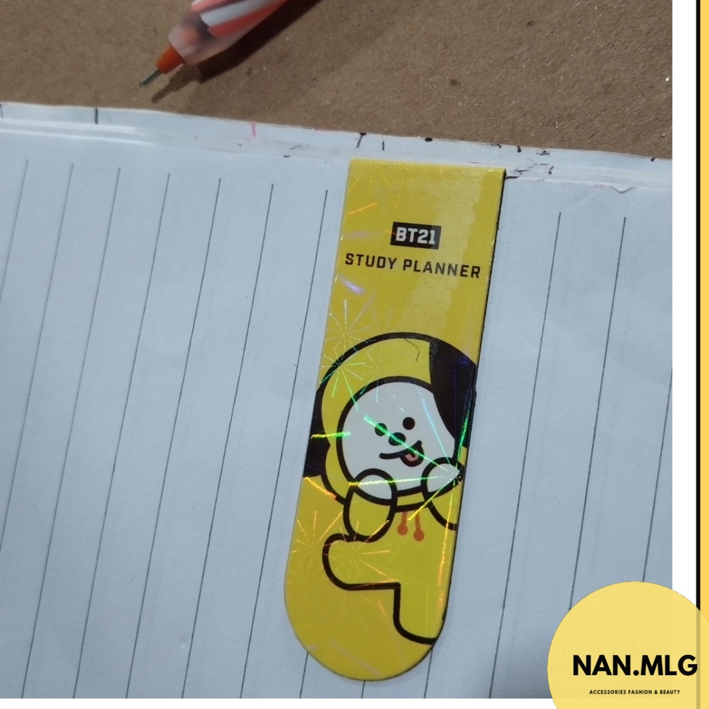 BOOKMARK BT21 MAGNET PEMBATAS BUKU MAGNET