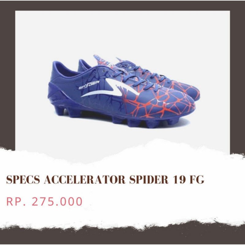 SEPATU SPECS ACCELERATOR SPYDER 19 FG ORIGINAL