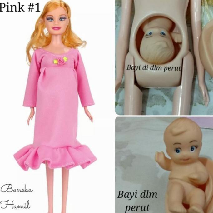 Mainan Boneka Barbie Hamil Cantik Versi Terbaru