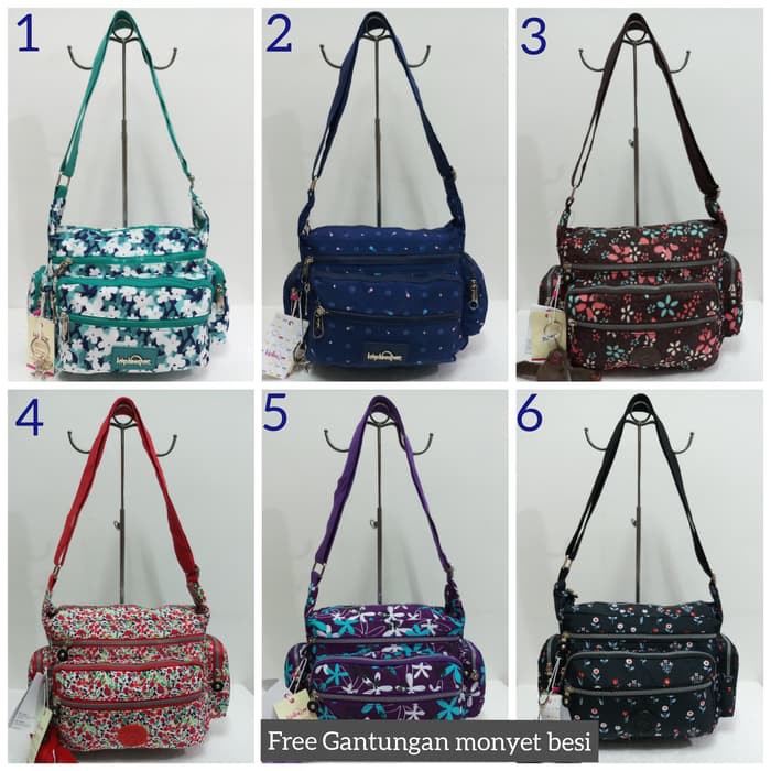 TAS SELEMPANG WANITA KIPLING MOTIF 7Ruang