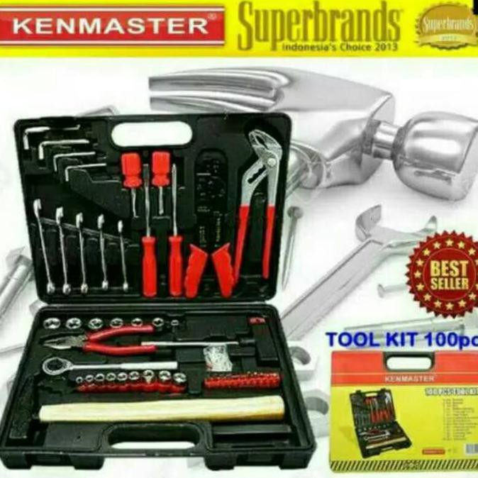 Terlaris  Toolkit Kenmaster / Tool Kit Kenmaster / Alat Pertukangan Set Sale