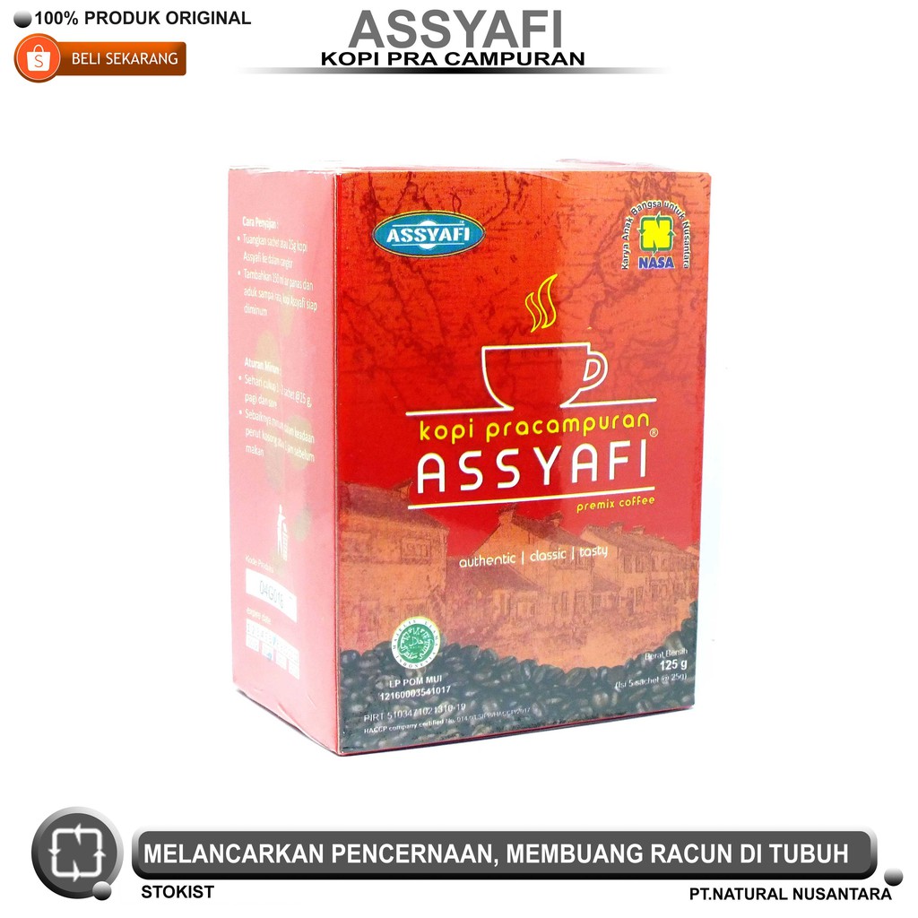 

ASSYAFI (KOPI PRACAMPURAN ASSYAFI , KOPI KESEHATAN NASA)