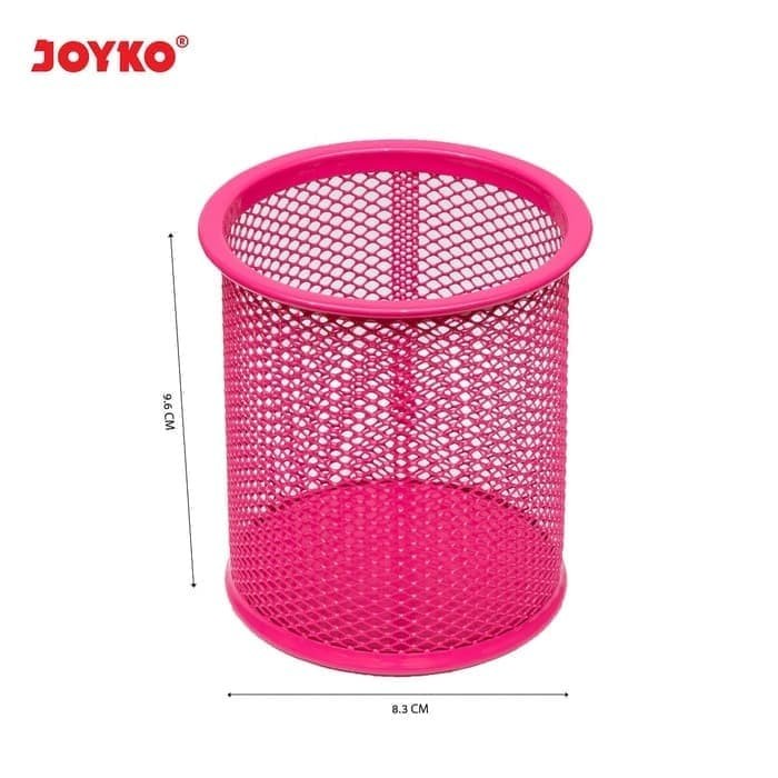 

Unik Desk Set Pen Holder Tempat Alat Tulis Jaring Jala Joyko Ds-16Co Pink Bergaransi