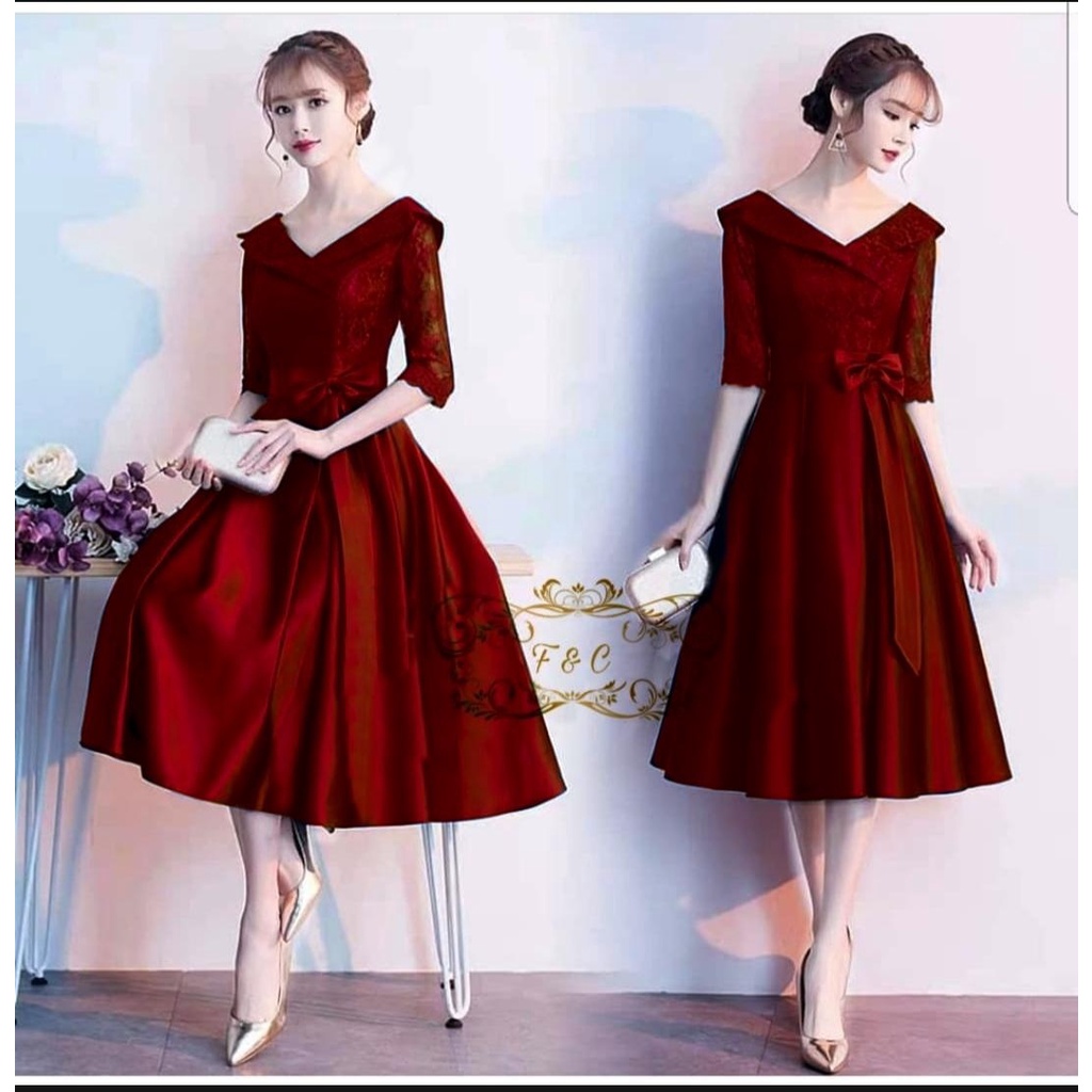 JYACOLECTION-DRESS NATAL TERBARU-DRESS REMAJA-DRESS CASUAL-DRESS BRUKAT TERBARU-GAUN NATAL-PROMO