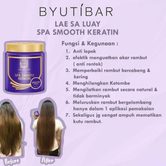 LAE SA LUAY HAIR SPA SMOOTH KERATIN MASKER RAMBUT CREAMBATH TREATMENT