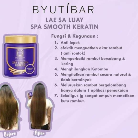 LAE SA LUAY HAIR SPA SMOOTH KERATIN MASKER RAMBUT CREAMBATH TREATMENT