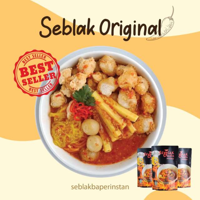 SEBLAK BAPER INSTAN Original BEST SELLER Makanan Cemilan Pedas Cilok Boci Keripik Sambal