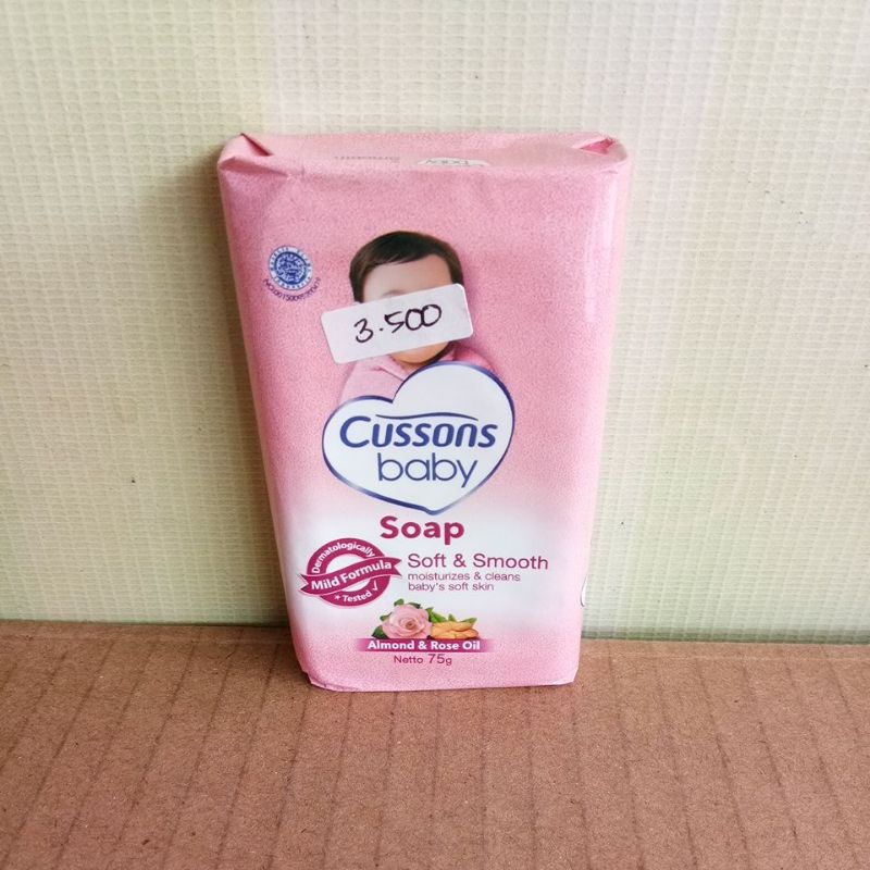 CUSSONS BABY SOAP SOFT&amp;SMOOTH, FRESH NOURISH, MILD&amp;GENTLE 75G