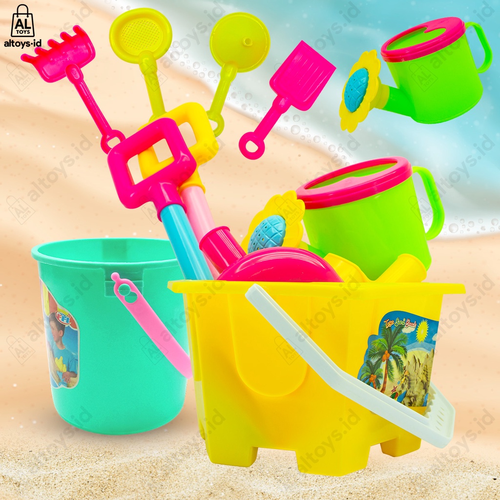 Mainan Ember Cetakan Pasir Pantai / Mainan Outdoor Beach Sand PlaySet