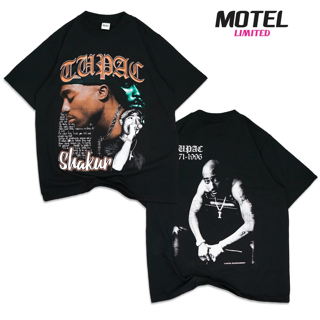 [MOTEL LIMITED] TUPAC SHAKUR KAOS VINTAGE KAOS BOOTLEG OVERSIZE