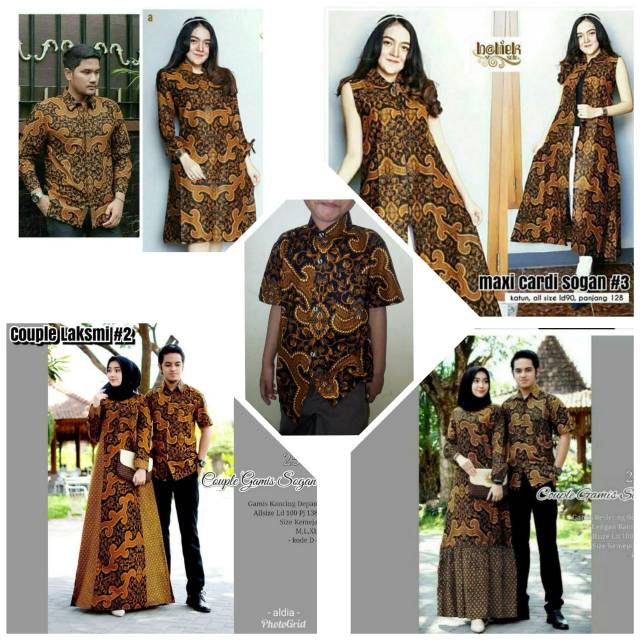 Baju batik couple keluarga muslim gamis outer tunik jumbo muslim anak modern