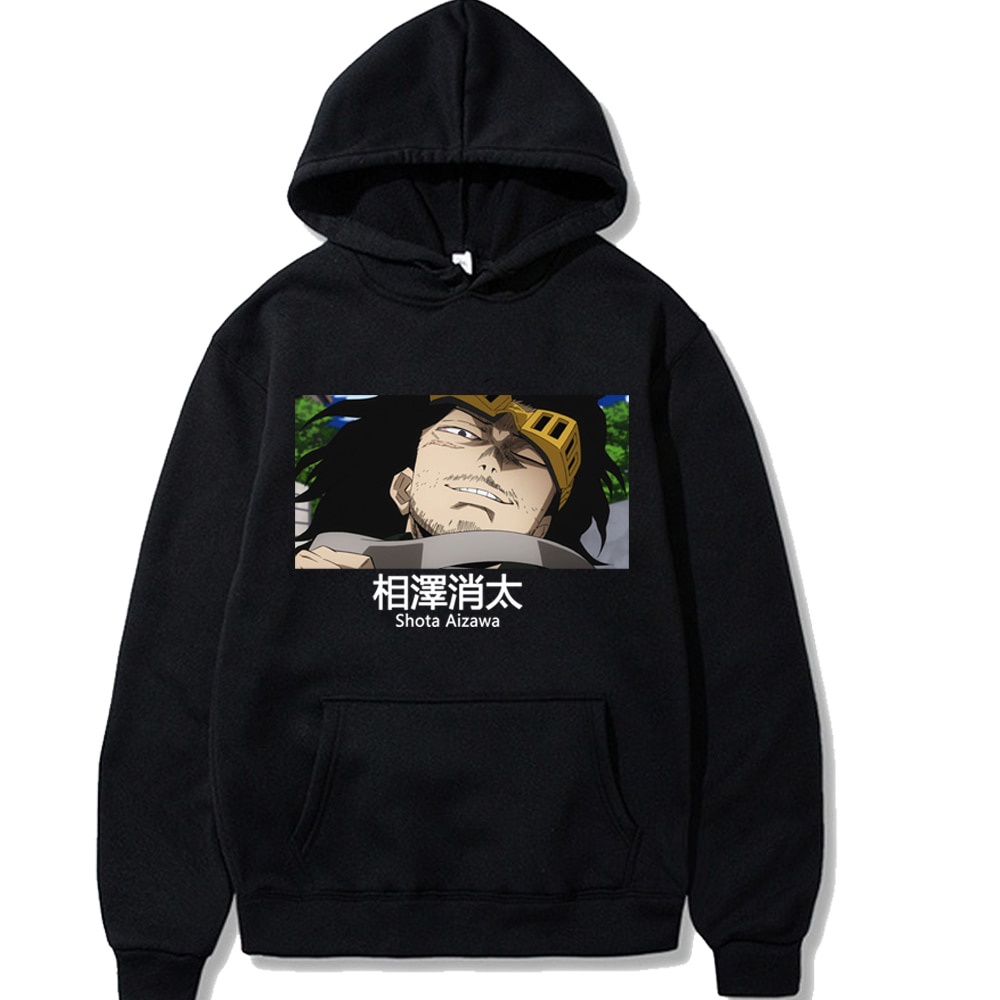 Shota Aizawa Anime Jumper Hoodie II Sweater Hoodie Anime II Sweter Oblong Topi Sz M - XL ( Pria &amp; Wanita / Anak &amp; Dewasa )