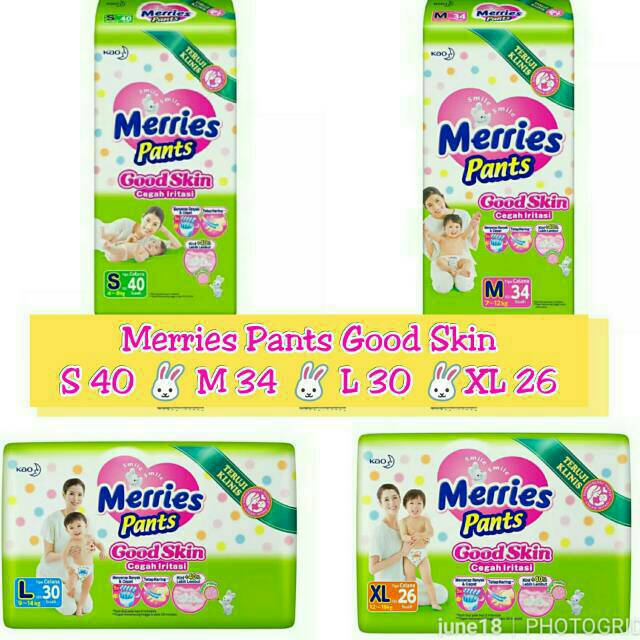 Merries good skin S40 / M34 / L30 kemasan baru