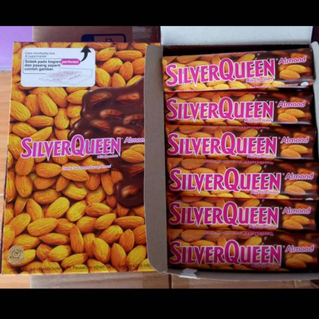 

Coklat Silverqueen almond