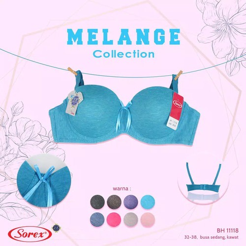 KL | BRA BH SOREX MELANGE BUSA TIPIS KAWAT KAIT 2 ART 11118 &amp; 111119