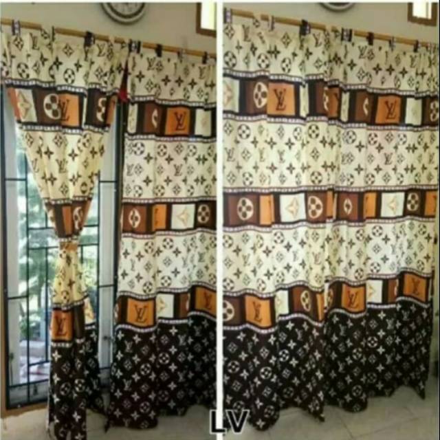 Horden penutup Kaca, Gorden dekorasi rumah ruang tamu, Tirai Gorden