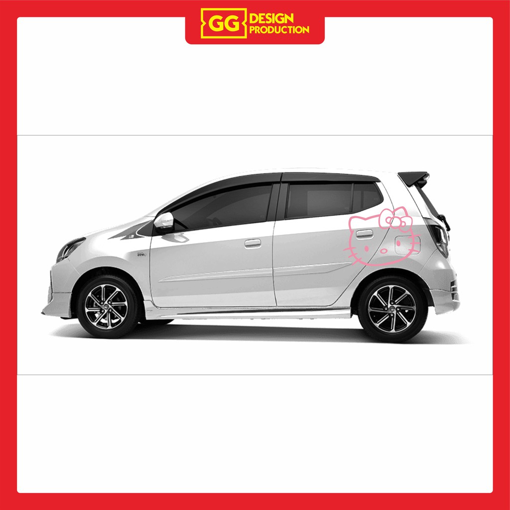 stiker new agya gr sport hello kitty  | sticker stiker  agya | stiker mobil toyota new agya | stiker