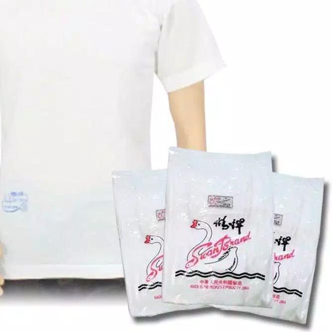 ➾ Kaos Dalam Oblong Lengan Pendek Big Size Swan Brand ✷