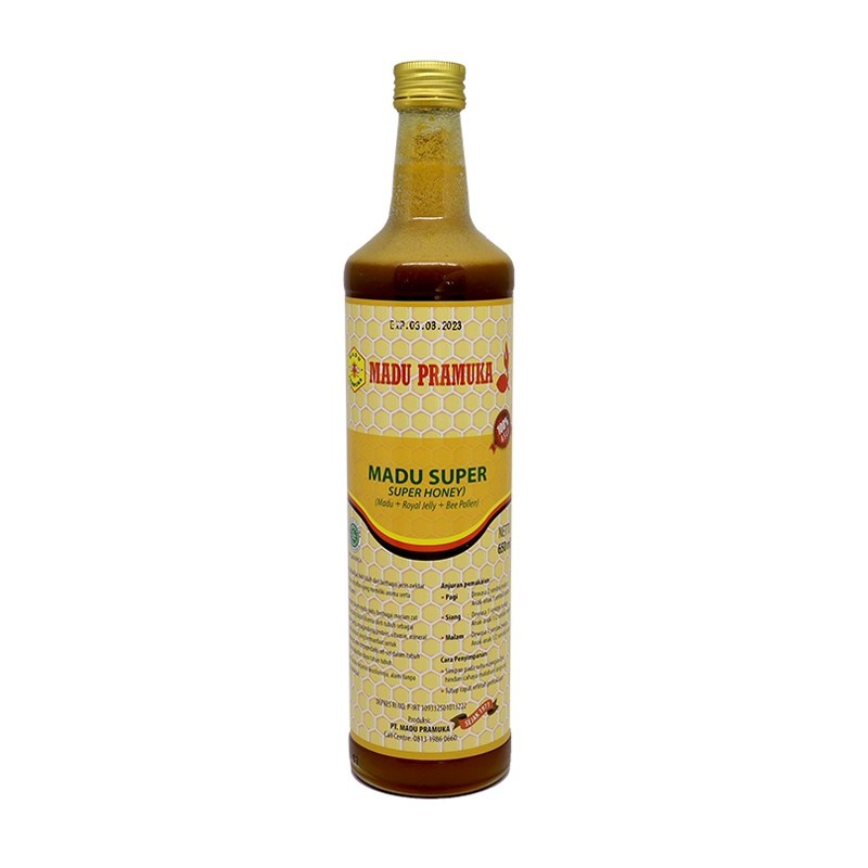 

Madu Murni Pramuka Super 650ml plus bee polen royal jelly