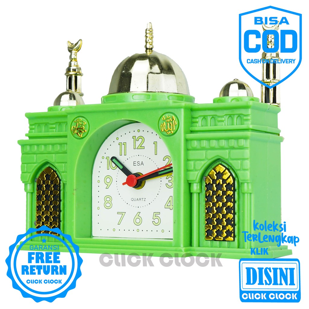 Jam Weker Bentuk Masjid Alarm Clock Unik Bagus Murah XD-307