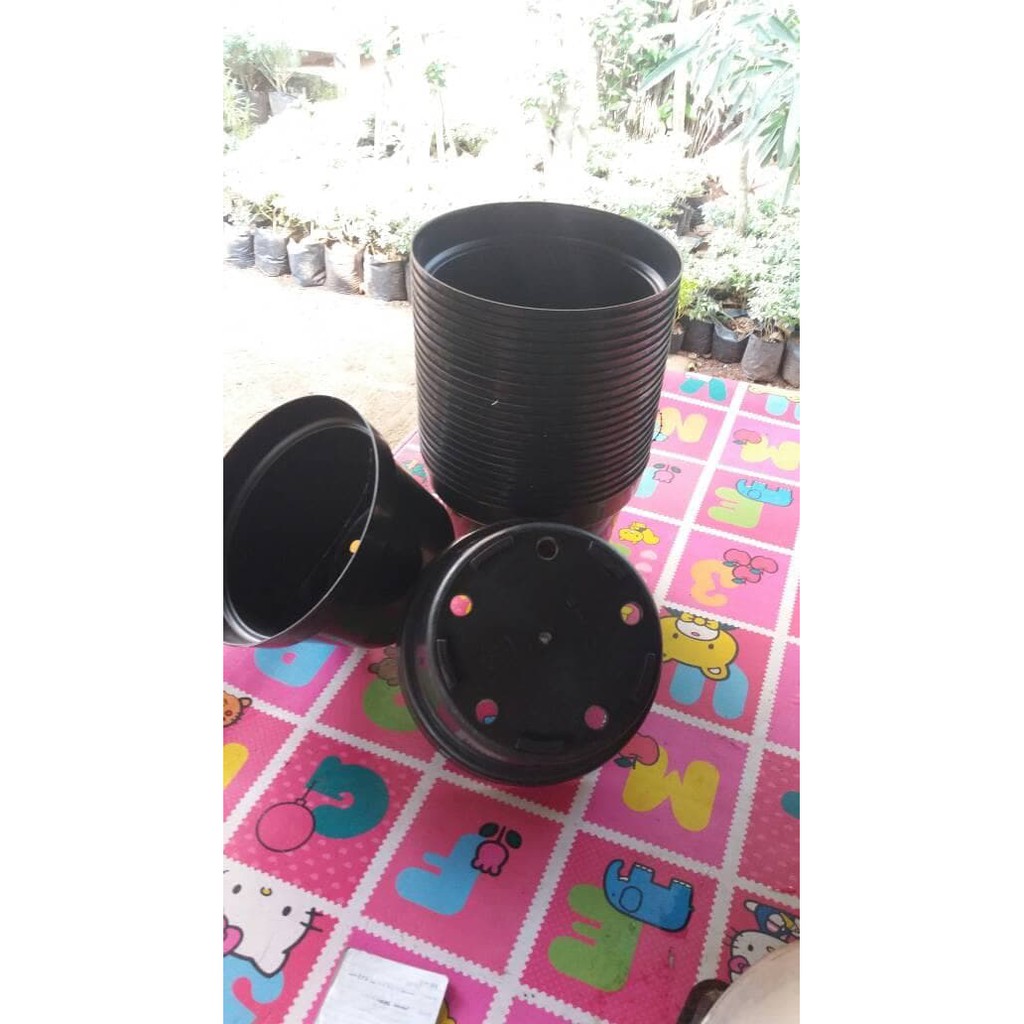 Jual pot plastik simba diameter 30 - Hitam Berkualitas
