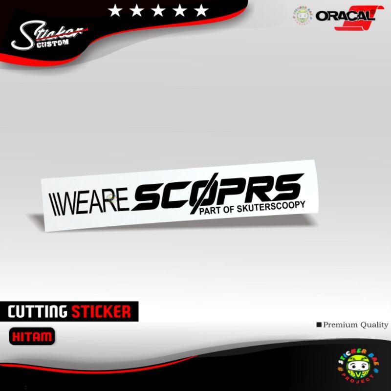 Sticker motor matic weare scoprs stiker cutting viral scoopy