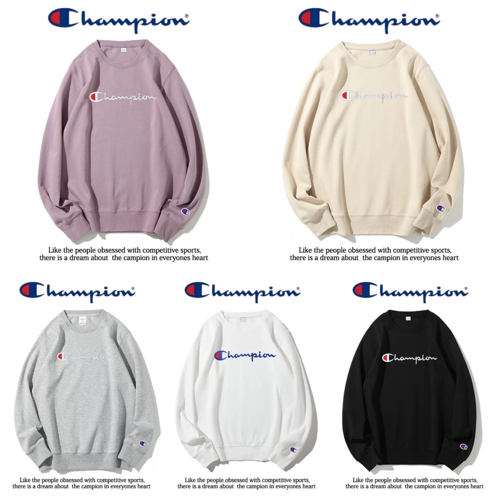 CHAMPION SWEATER OBLONG BAHAN BABYTERRY