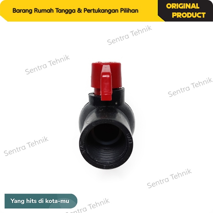 Stop Kran / Keran Plastik / Ball Valve PVC 1” Drat Dalam