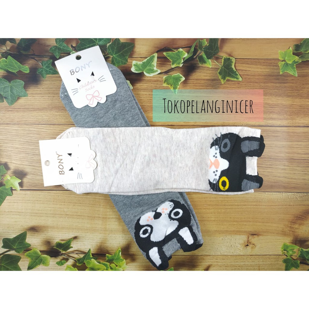 Kaos kaki Lucu Fashion Korea Motif Kucing Tokopelaginicer - kaus kaki korea tebal