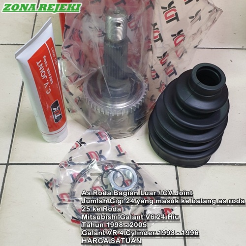 As Roda Luar CV Joint Gigi 24 Mitsubishi Galant V6 24 Hiu Galant VR Tahun