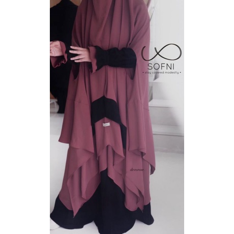 Gamis set Zayna Series by Sofni / Gamis set Khimar bolong / gamis Bonanza / sofni