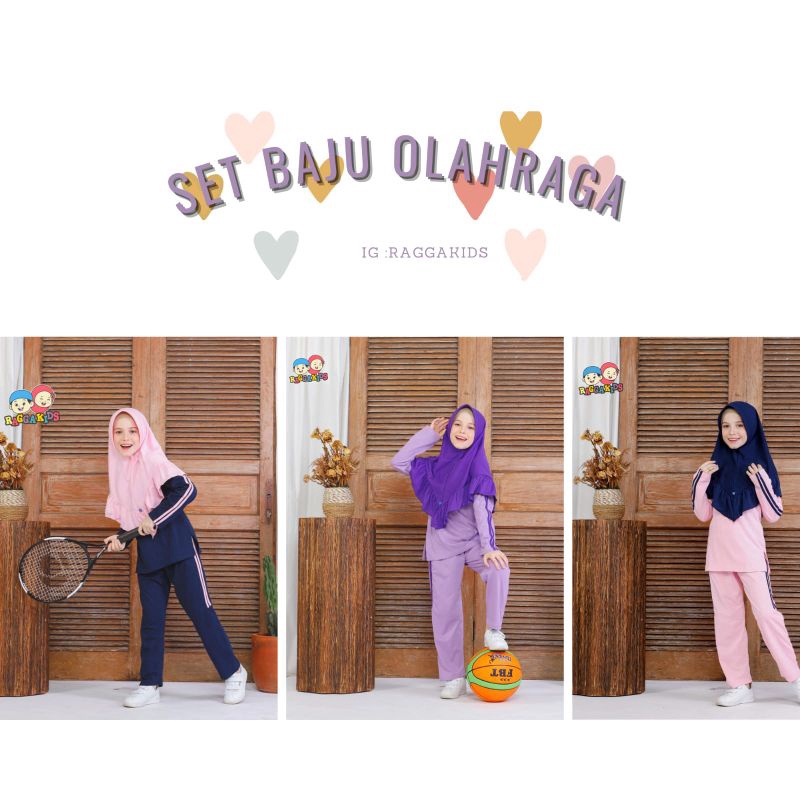 Raggakids Baju Olahraga Anak Perempuan Set