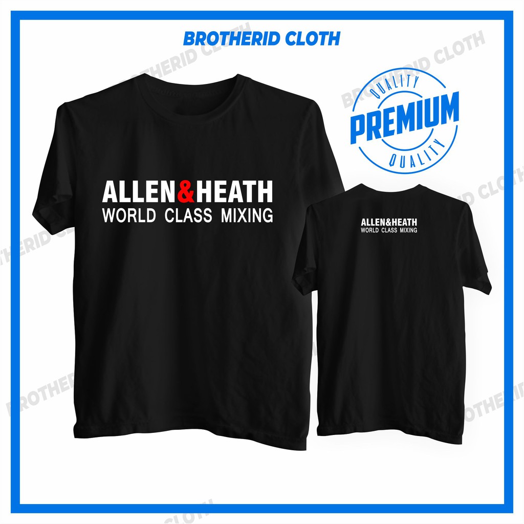 Kaos Allen & Heath Mixer Audio Baju Distro Sound System