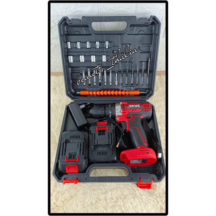 MESIN BOR DEKWE BATERAI 36V TOOL - CORDLESS DRILL 36V DEKWE