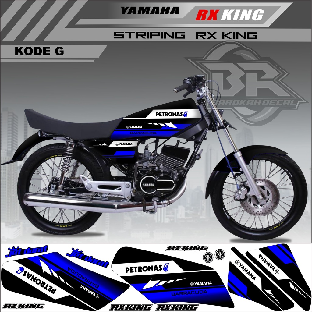 Sticker Rx King Variasi Stiker Lis Striping Rx King Kode g