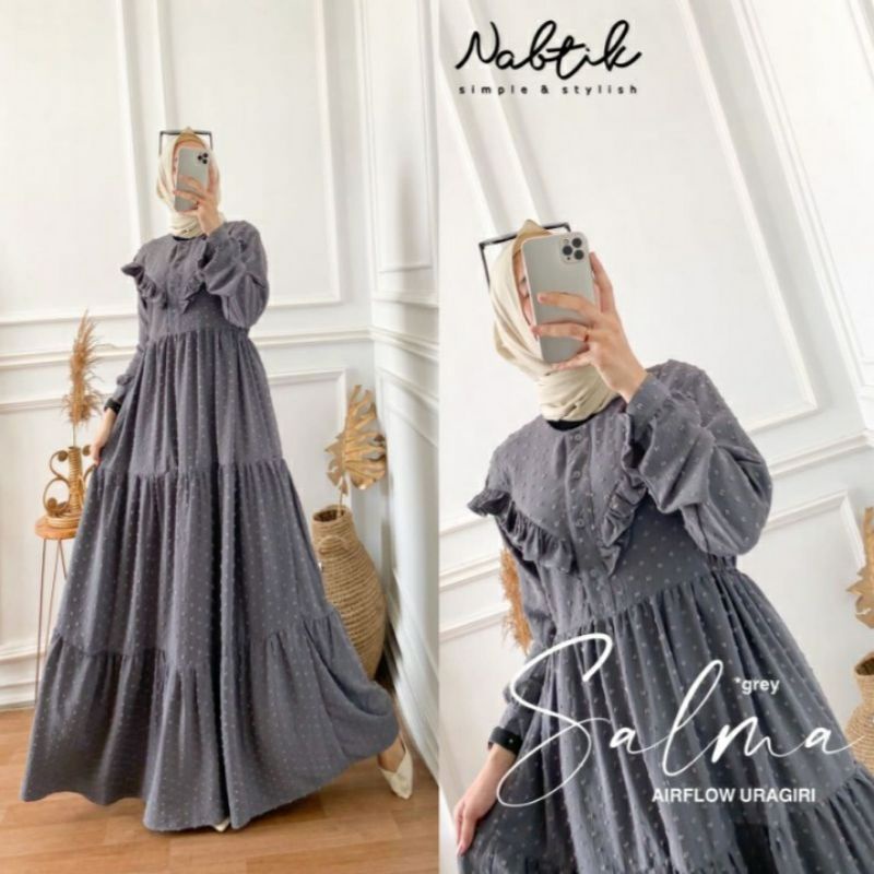 {BISA COD} • SHALMA DRESS BY NABTIK • DRESS WANITA DEWASA