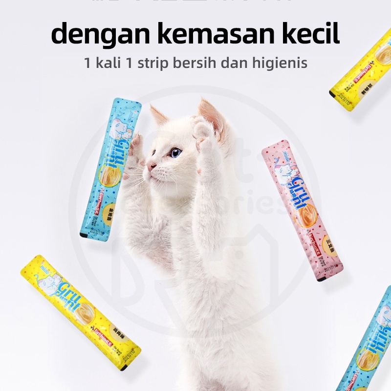 snack cat strip 15g/batang kucing kecil kucing dewasa pengemukan aksesoris hewan peliharaan