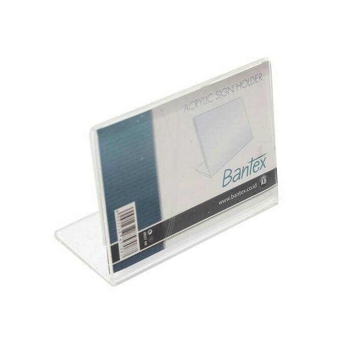 

Tempat kartu/Slanted Sign holder A8 Transparant