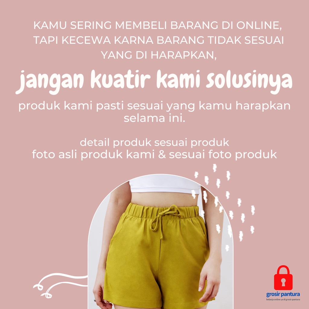 Hot Pants Celana Pendek Santai Wanita Remaja Sexy Bahan Moscrape All Size Fit To XL