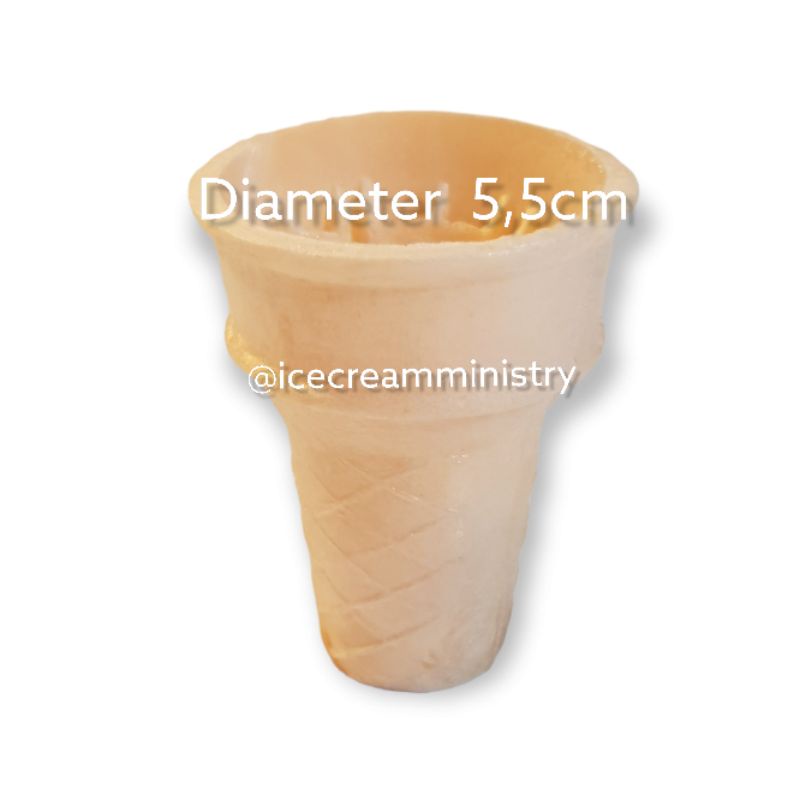 

Cone Es Krim Diameter 5,5cm isi 10