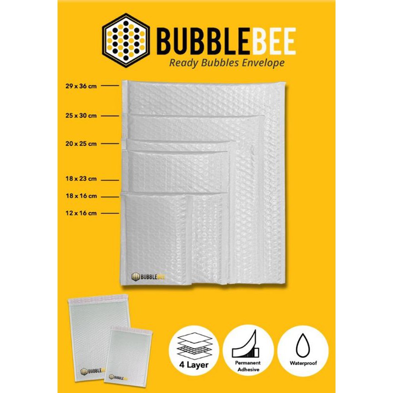 

Amplop Bubble Putih / Hitam / Orange 18x23 cm