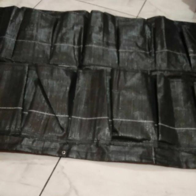 Wall Planter  Bag Kantong 14 Hitam Polos