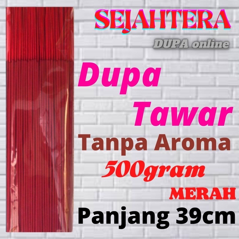 Dupa Hio Tanpa Aroma “Tawar” Merah isi 500 gram