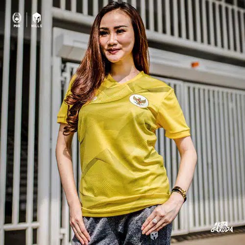 JERSEY TIMNAS GARUDA INDONESIA 2020 MILLS 1013GR BAJU LATIHAN TIMNAS TRAINING JERSEY TIMNAS YELLOW