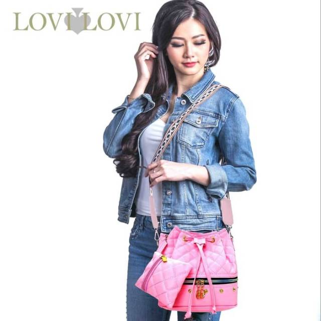 TAS LOVI SERUT CLASSIC FASHION WANITA BATAM IMPORT MURAH BUCKET BAG