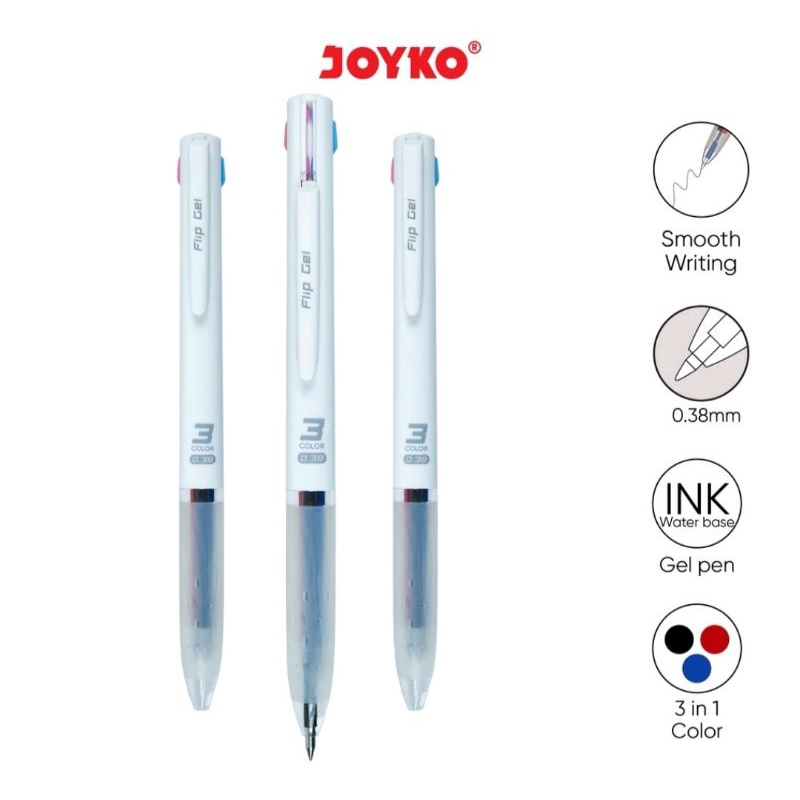 

pulpen joyko 3 warna GP-339 (1pcs)