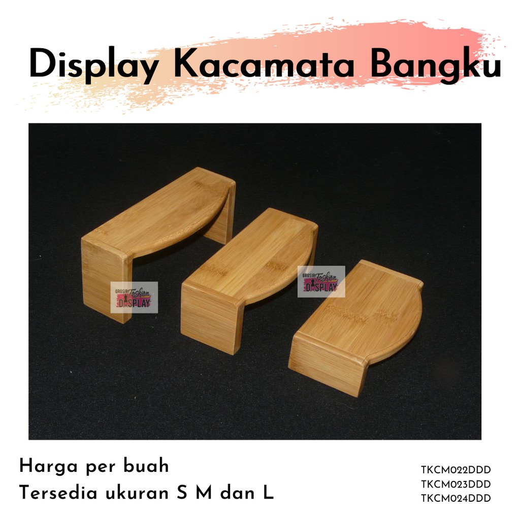 Display Kacamata Kayu Unik Stand Pajangan Kacamata Bahan Kayu Murah Display Kacamata Kayu (BH)