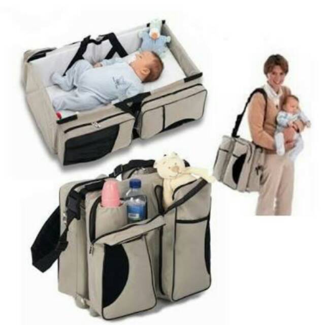 2 in 1 baby bag and bed