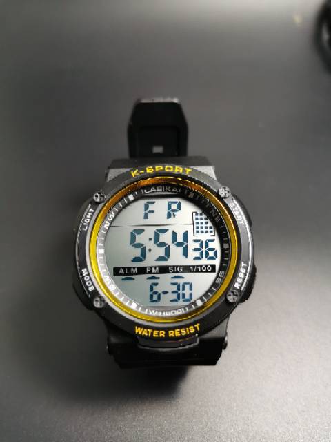 Jam tangan digital Sporty water Resist Lasika 901putih